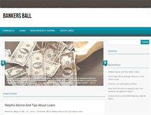 Tablet Screenshot of bankersball.com